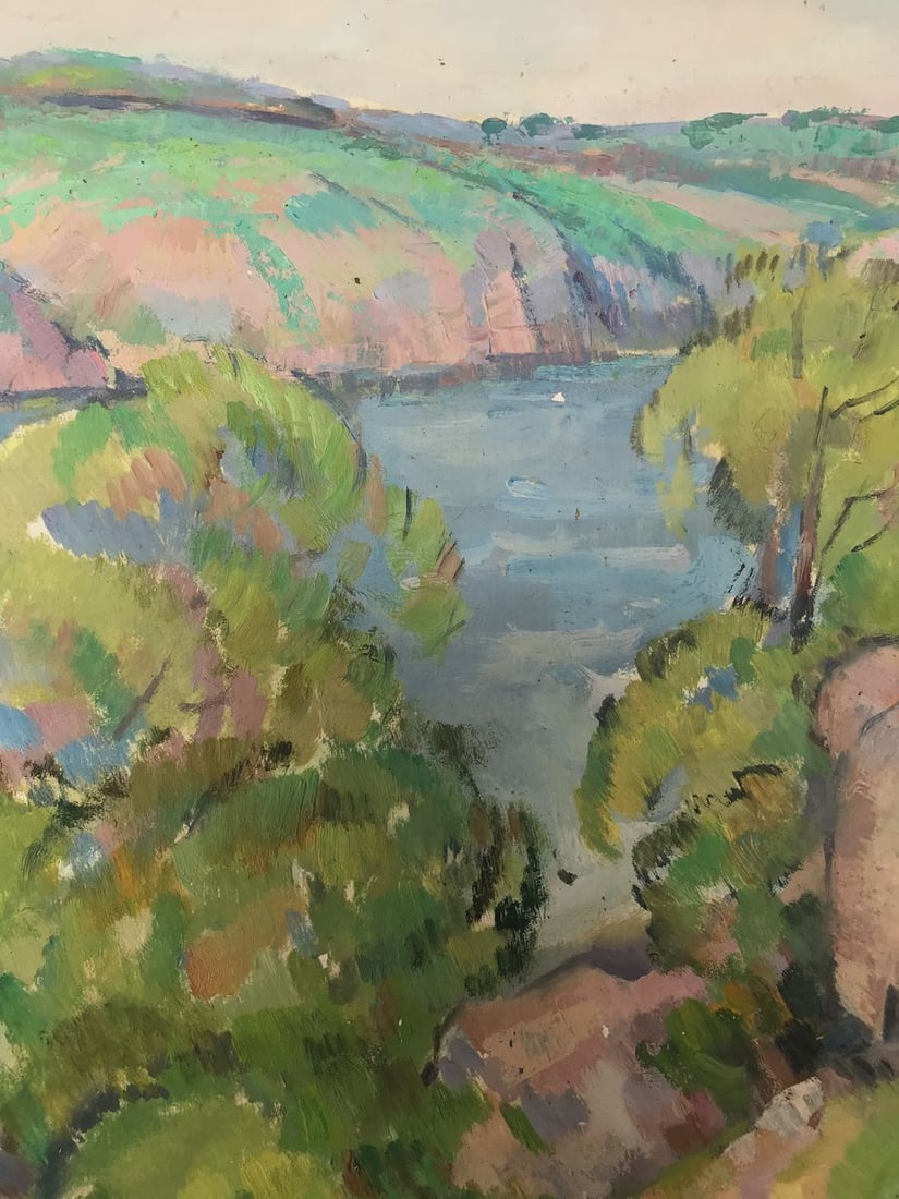 Oil painting Summer landscape Peter Tovpev - 6
