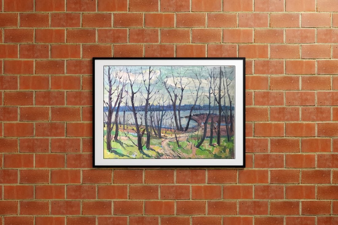 Oil painting Forest park Peter Tovpev - 2