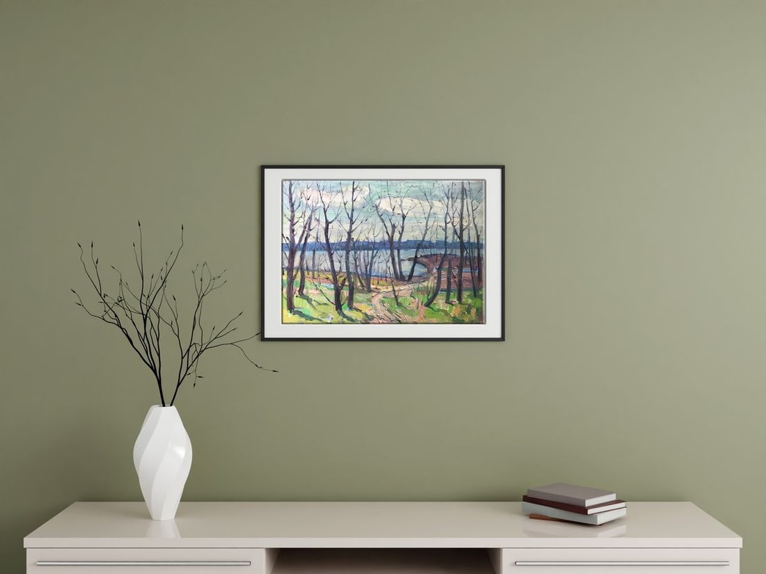 Oil painting Forest park Peter Tovpev - 3