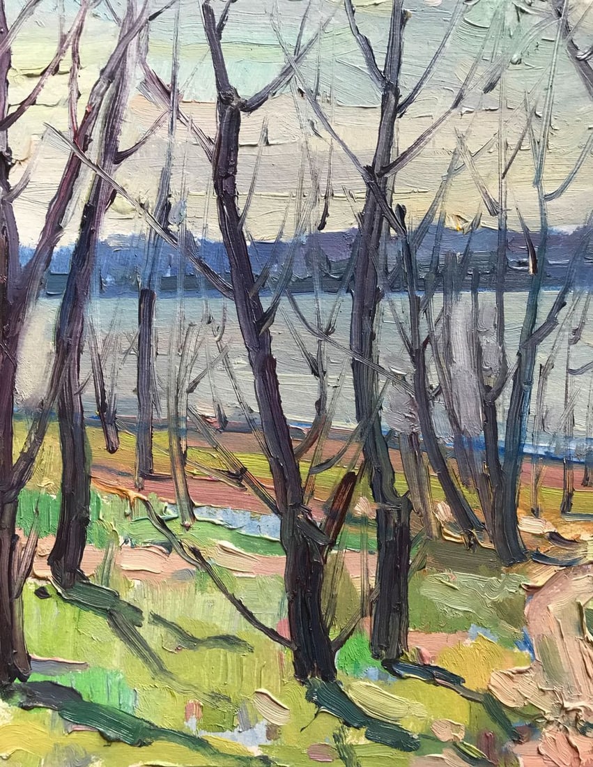 Oil painting Forest park Peter Tovpev - 5