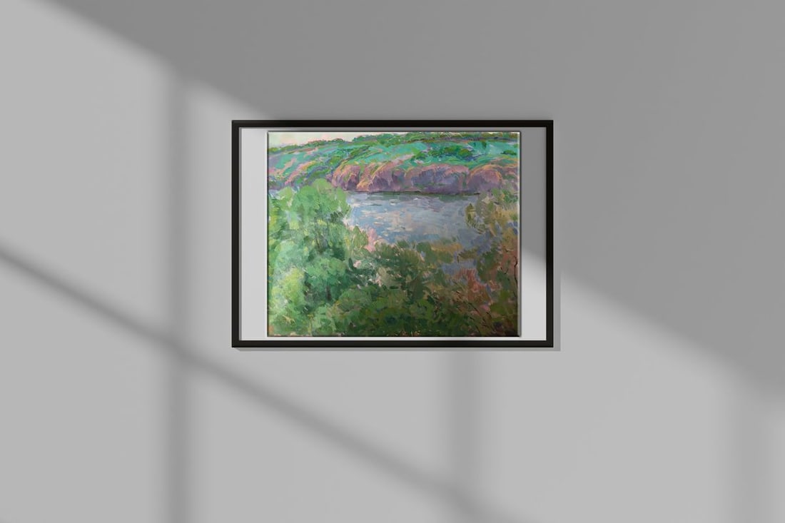 Oil painting Desna River Peter Tovpev - 2