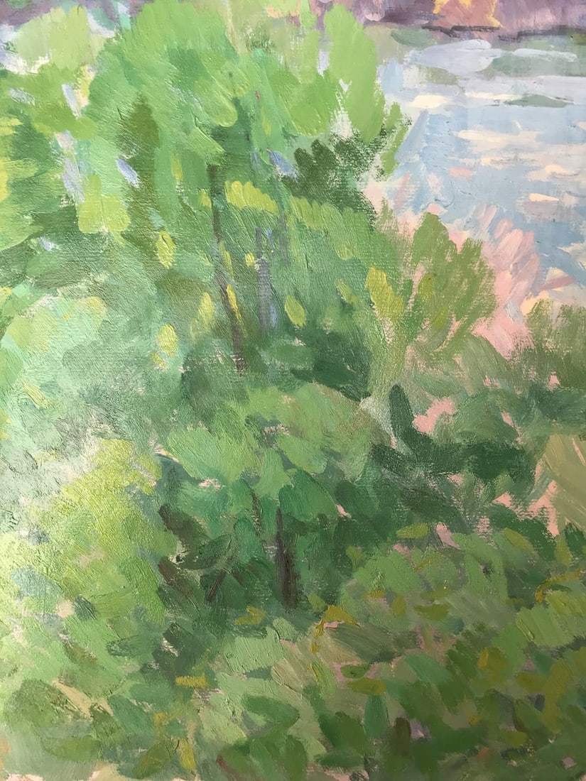 Oil painting Desna River Peter Tovpev - 5
