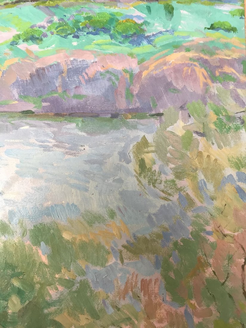 Oil painting Desna River Peter Tovpev - 9