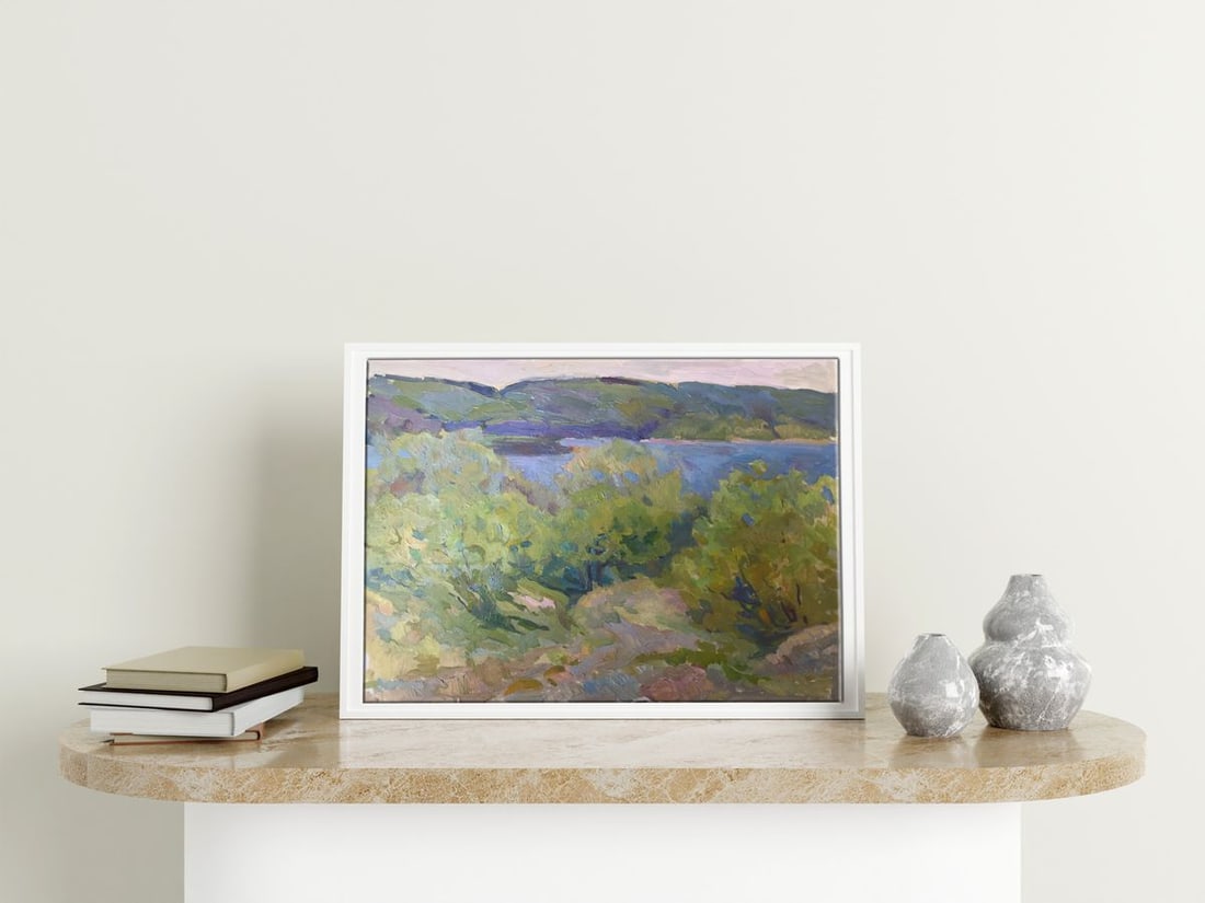 Oil painting Chernihiv forests Peter Tovpev - 2