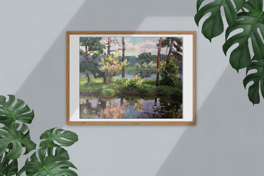 Oil painting Spring landscape Batrakov Vladimir Grigorievich - 2