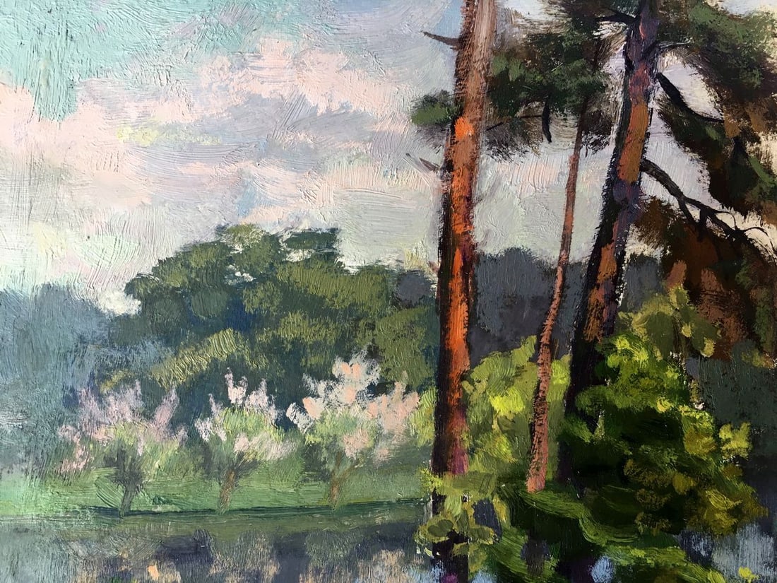 Oil painting Spring landscape Batrakov Vladimir Grigorievich - 8