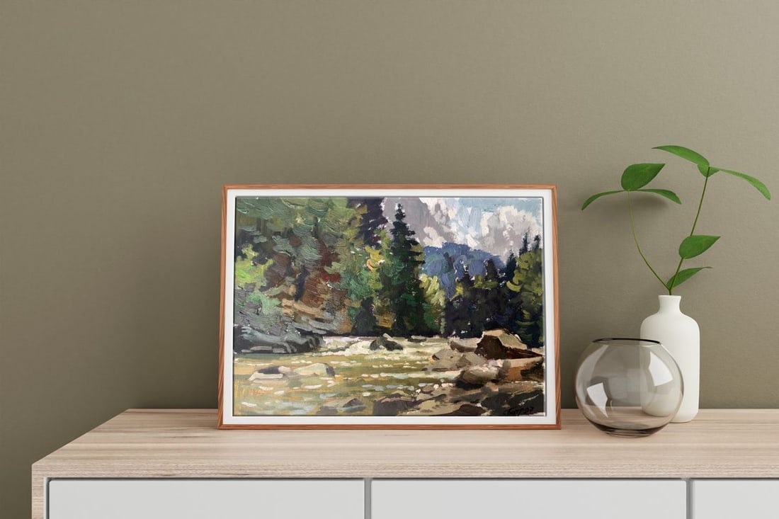 Oil painting Rest in the forest Batrakov Vladimir Grigorievich - 3