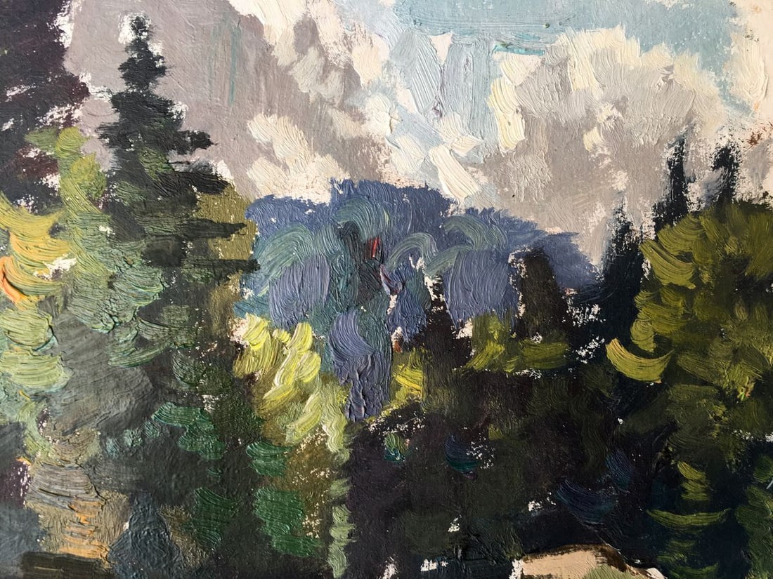 Oil painting Rest in the forest Batrakov Vladimir Grigorievich - 5