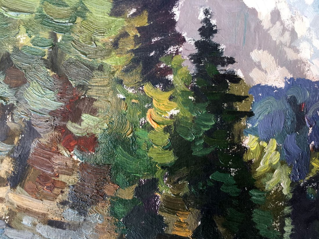 Oil painting Rest in the forest Batrakov Vladimir Grigorievich - 8