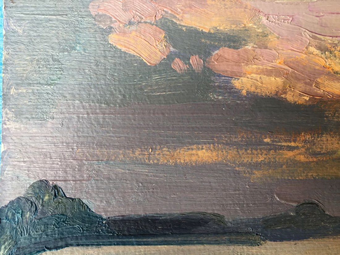 Oil painting Evening on Svityaz Batrakov Vladimir Grigorievich - 7
