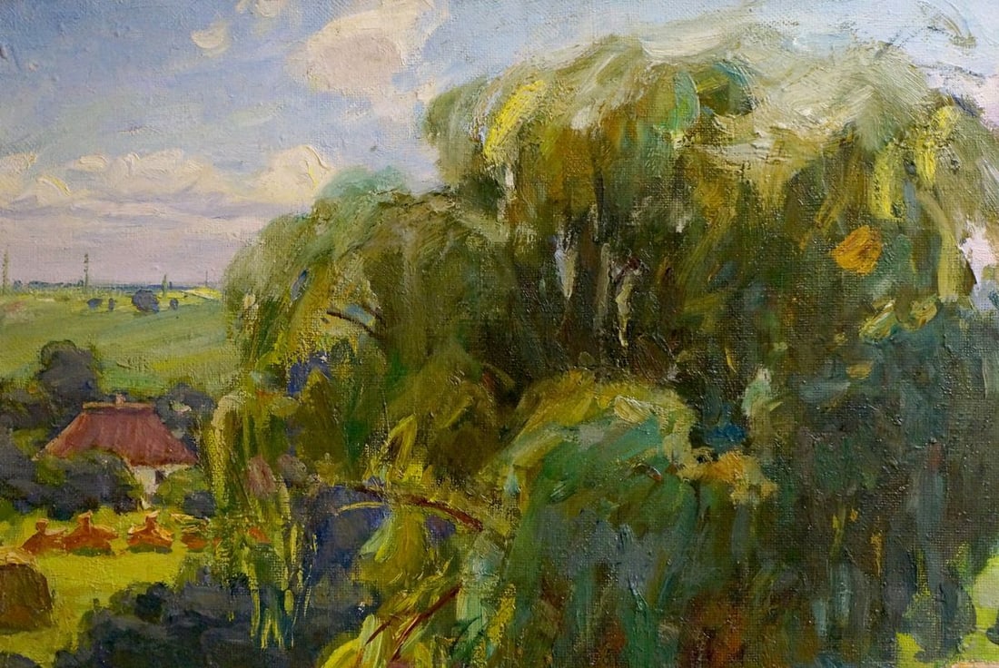 Oil painting Haystacks Basanets Yuri Petrovich - 3