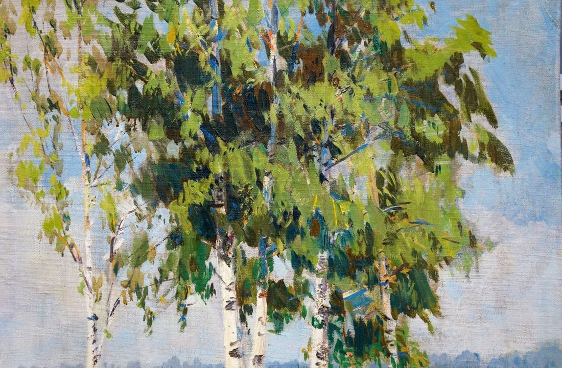 Oil painting Birches by the river Bezugly Daniil Ivanovich - 4