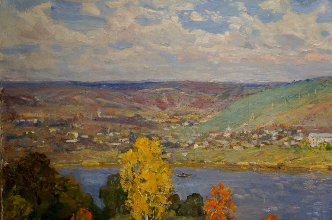 Oil painting Autumn landscape Minskiy Grigoriy Semenovich - 3