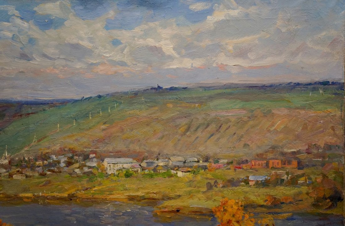 Oil painting Autumn landscape Minskiy Grigoriy Semenovich - 4