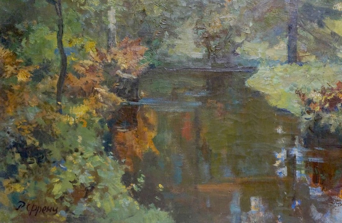 Oil painting Forest stream Rudolph Rudolfovich Frents - 2