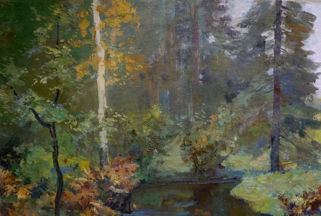 Oil painting Forest stream Rudolph Rudolfovich Frents - 3