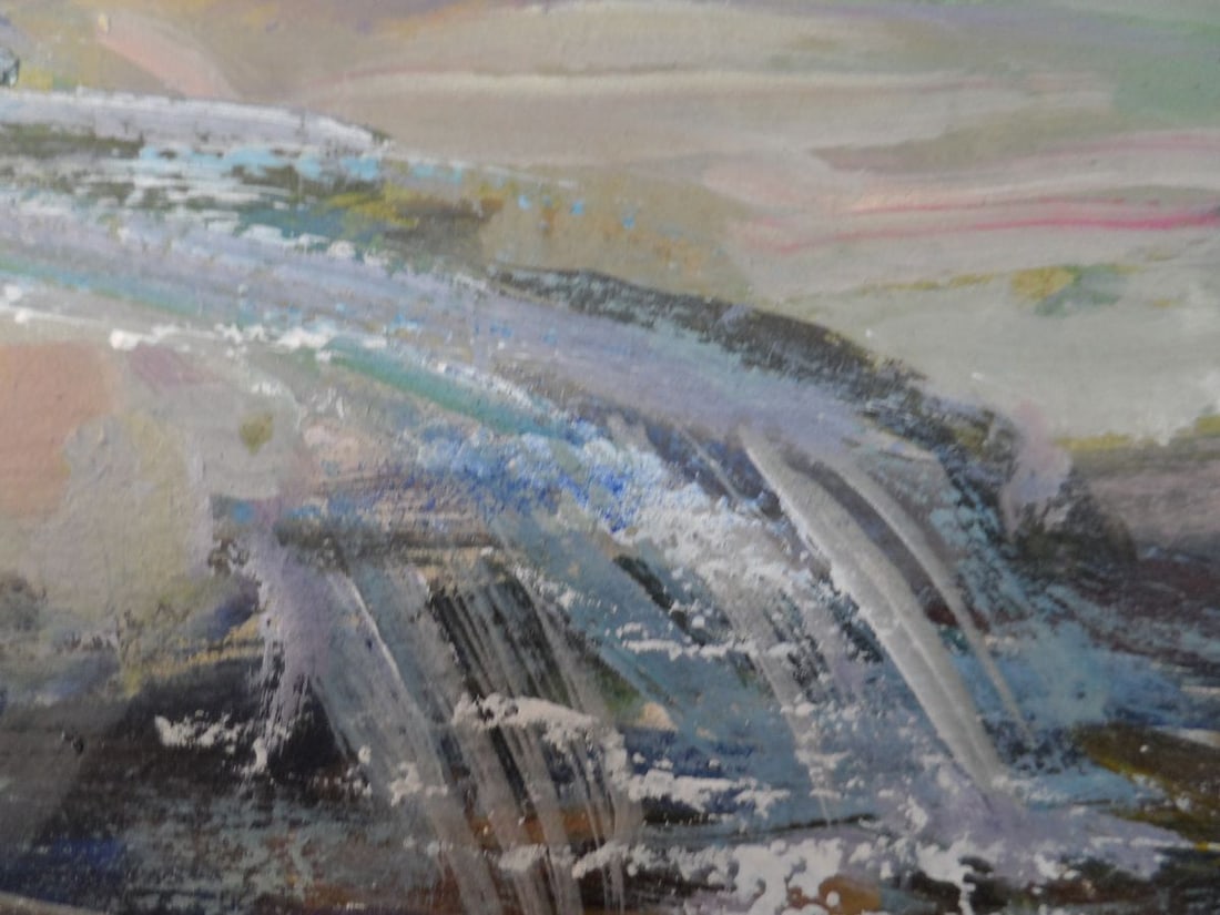 Acrylic painting On the river Ros Mishurovsky V. V. - 5