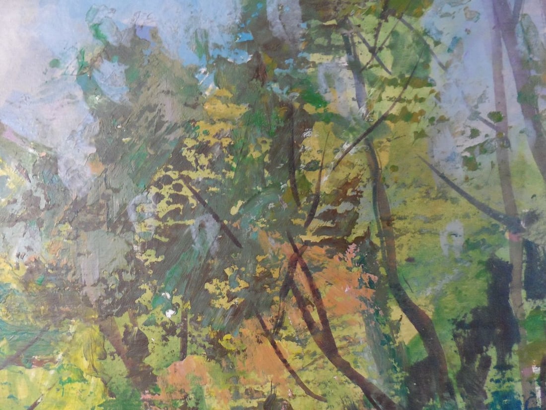 Acrylic painting On the river Ros Mishurovsky V. V. - 7