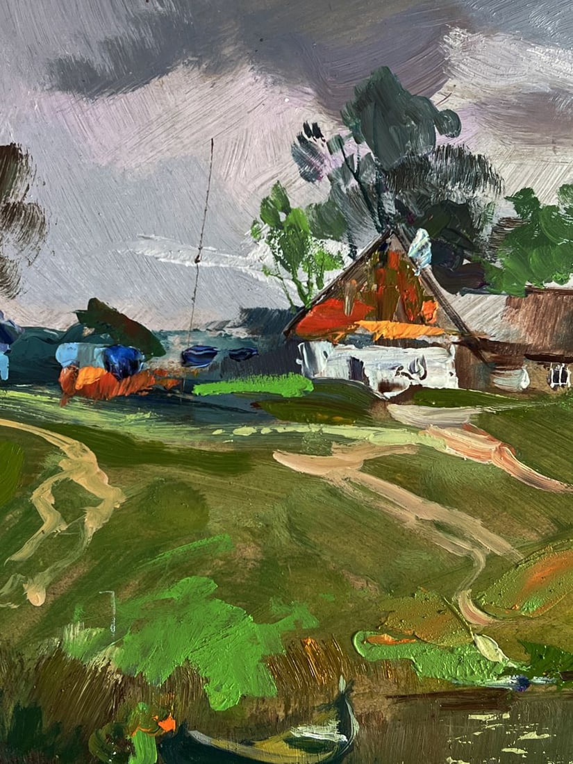 Oil painting A river near the village Yuriy Suprunchuk - 4