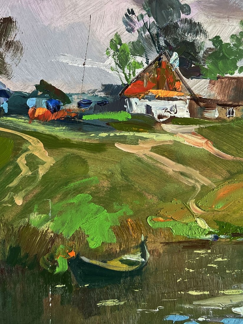 Oil painting A river near the village Yuriy Suprunchuk - 5