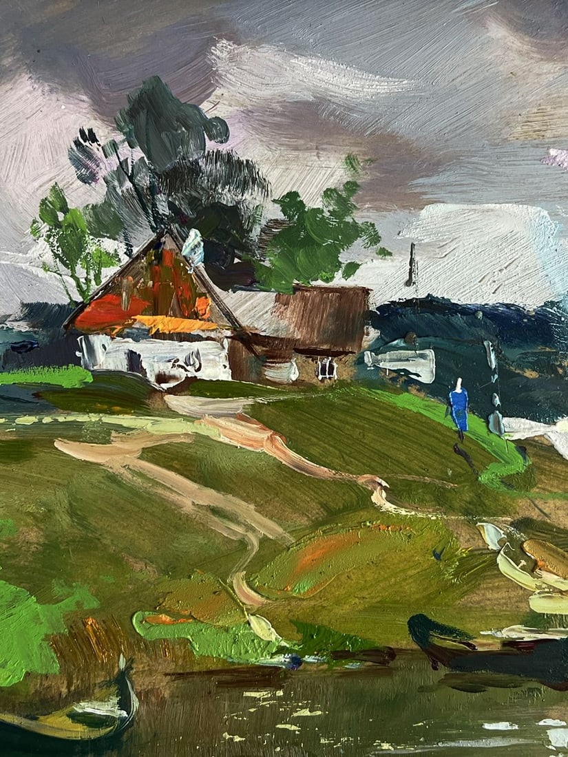 Oil painting A river near the village Yuriy Suprunchuk - 6