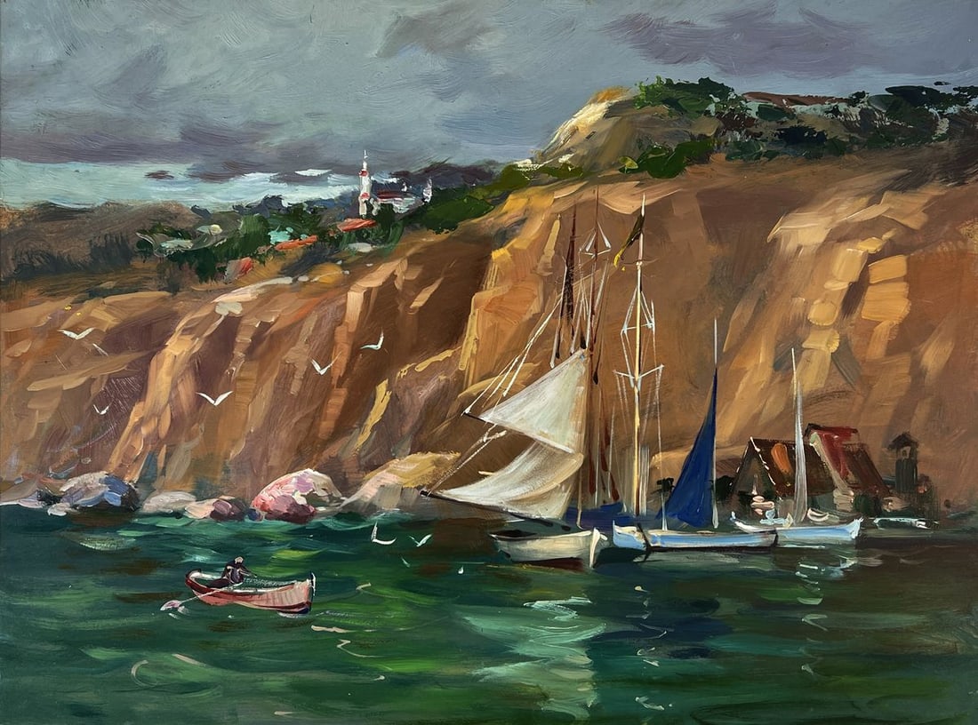 Oil painting Ships at the mountain Yuriy Suprunchuk - 3