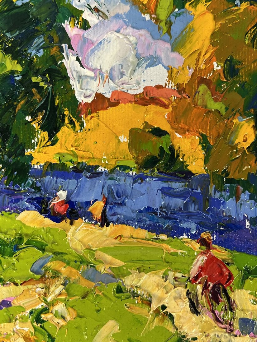 Oil painting On The Way to The River Oleksiy Ivanyuk - 8