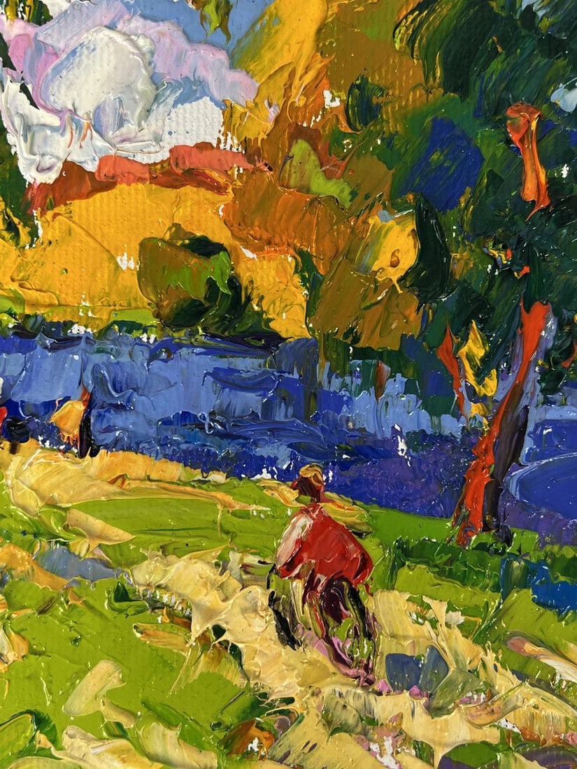 Oil painting On The Way to The River Oleksiy Ivanyuk - 9