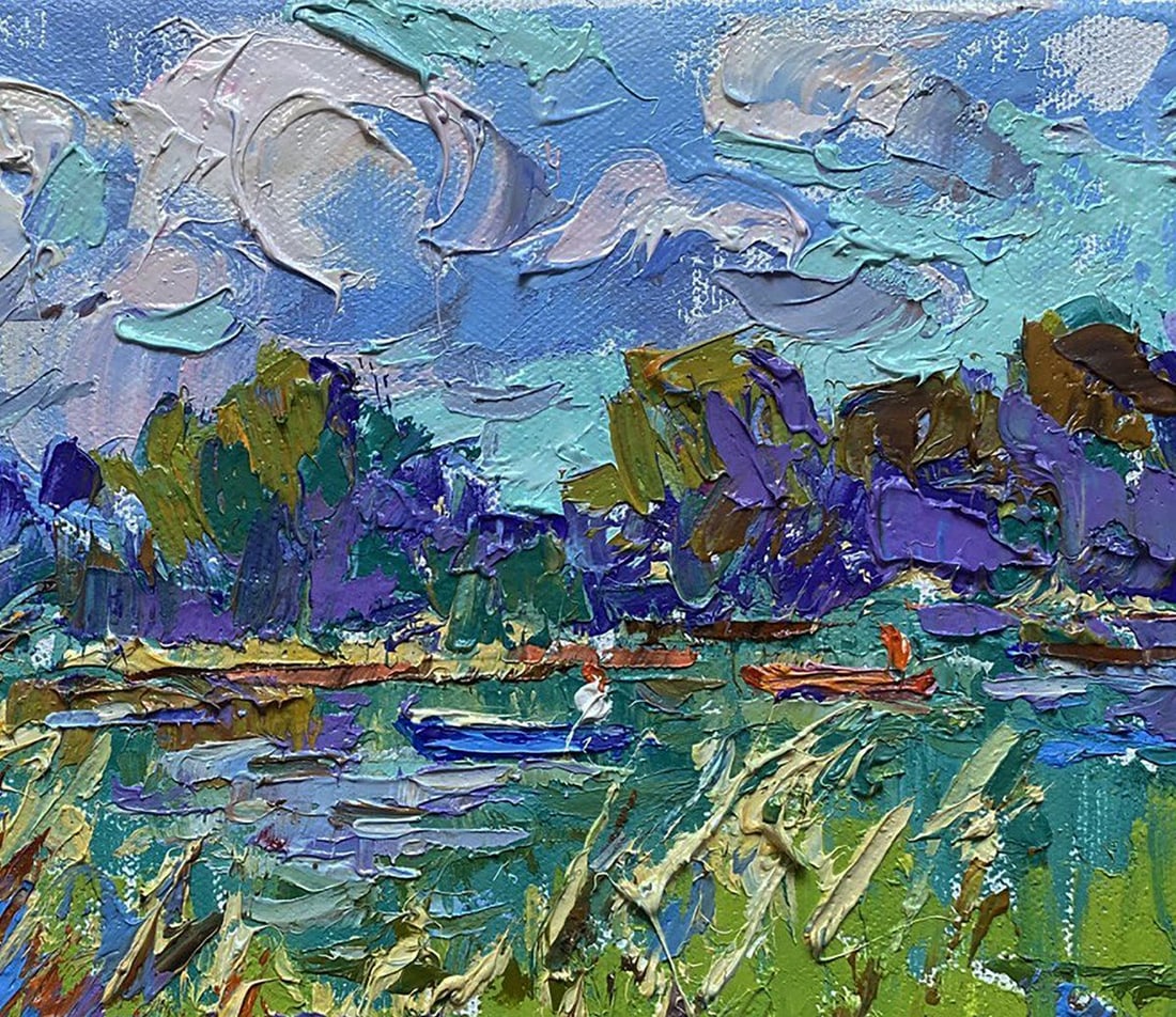 Oil painting Among the reeds Oleksiy Ivanyuk - 4
