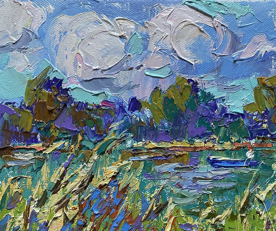 Oil painting Among the reeds Oleksiy Ivanyuk - 5