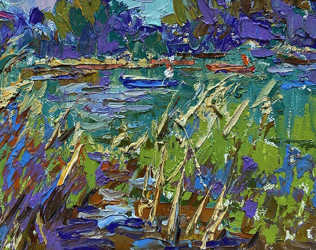 Oil painting Among the reeds Oleksiy Ivanyuk - 6