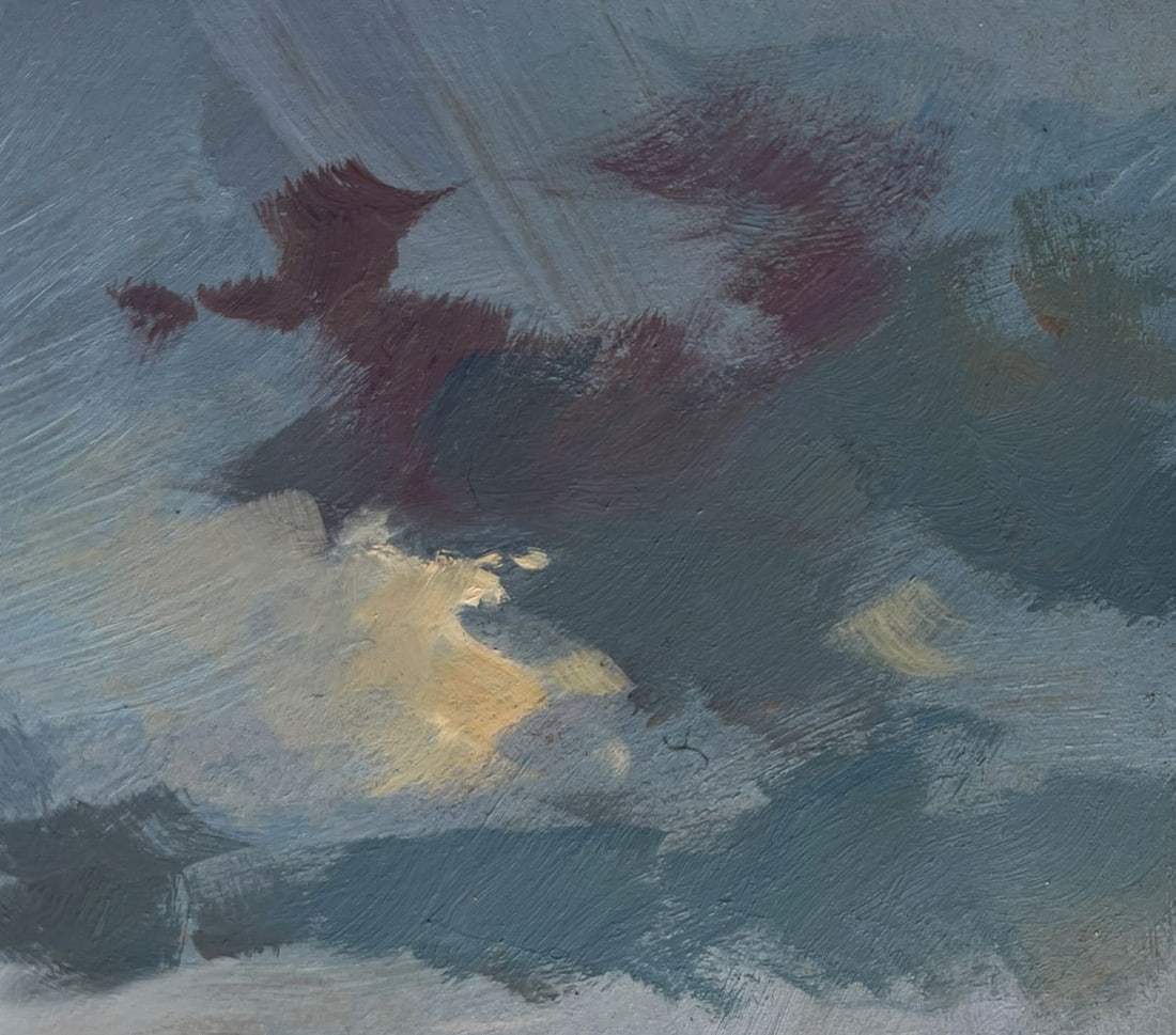Oil painting A quiet evening by the river Yuriy Suprunchuk - 5
