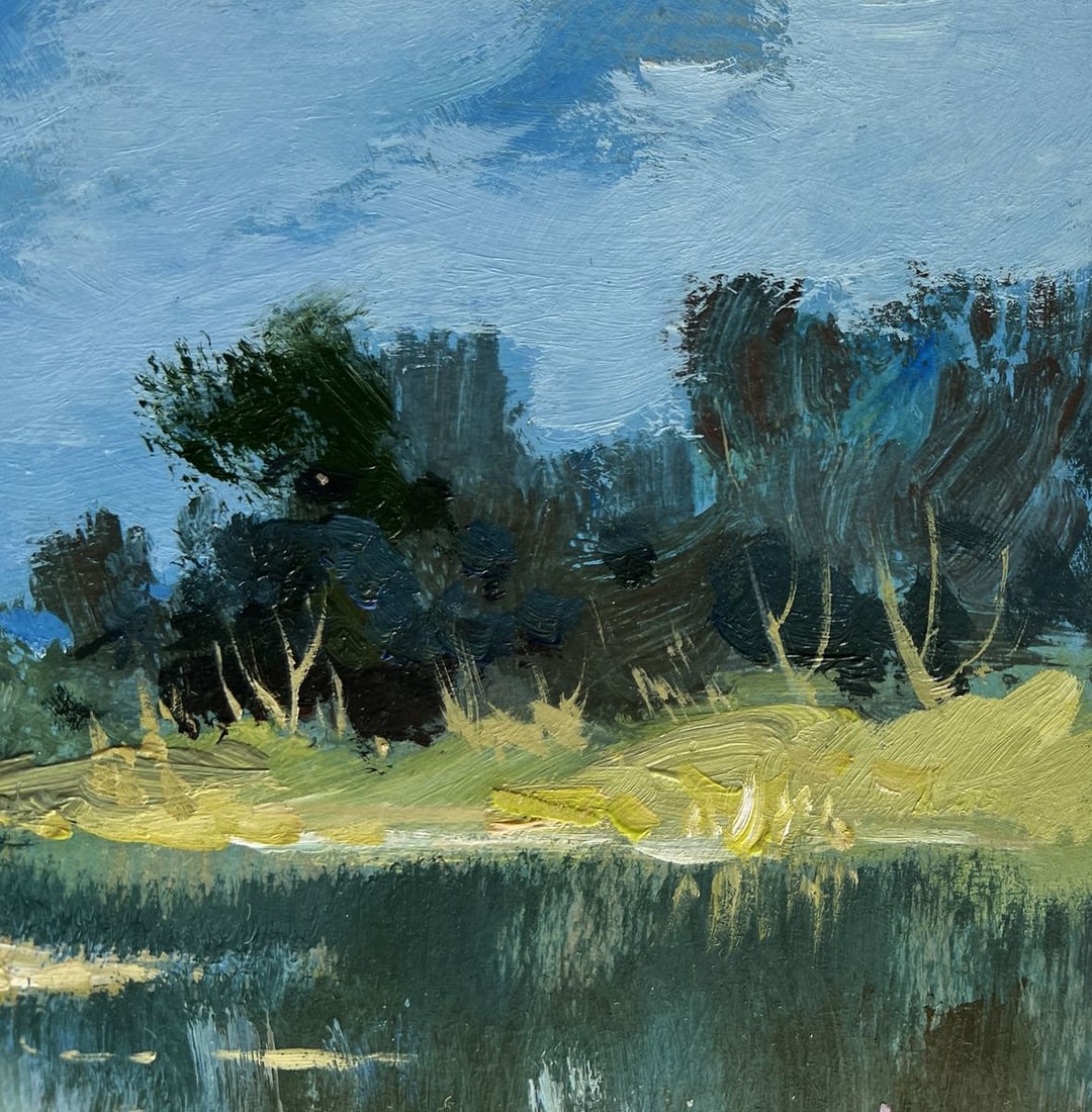 Oil painting Reflection of green forest Yuriy Suprunchuk - 5