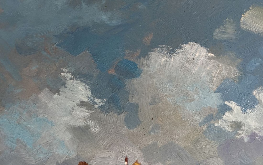 Oil painting Summer flood of the river Yuriy Suprunchuk - 6