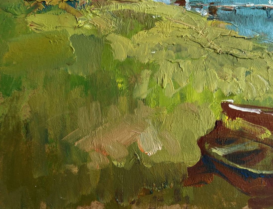 Oil painting House near the river Yuriy Suprunchuk - 6