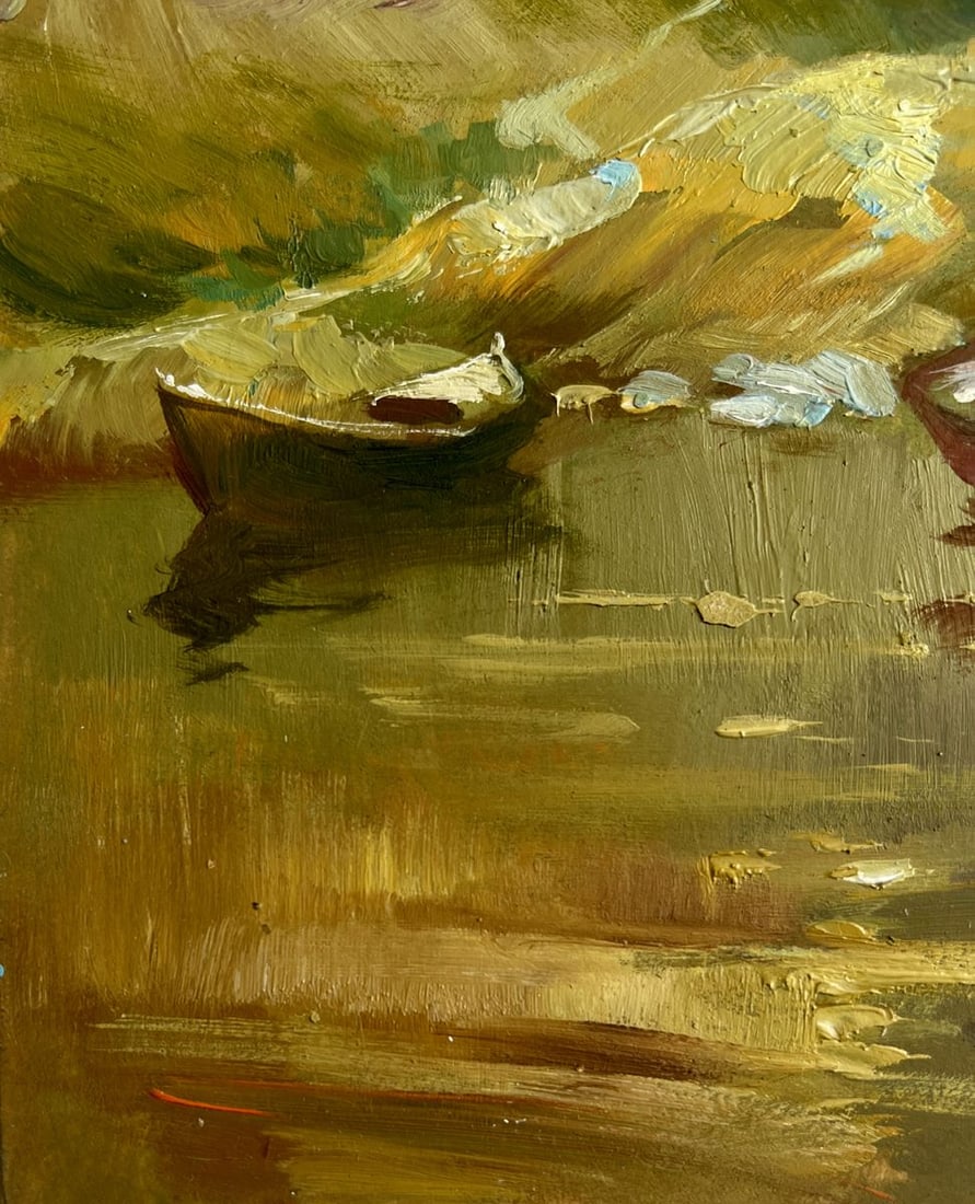 Oil painting Silence in nature near the lake Yuriy Suprunchuk - 6
