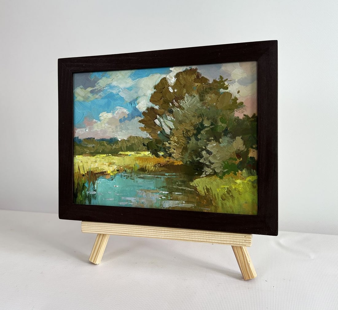 Oil painting River along the willow Yuriy Suprunchuk - 2