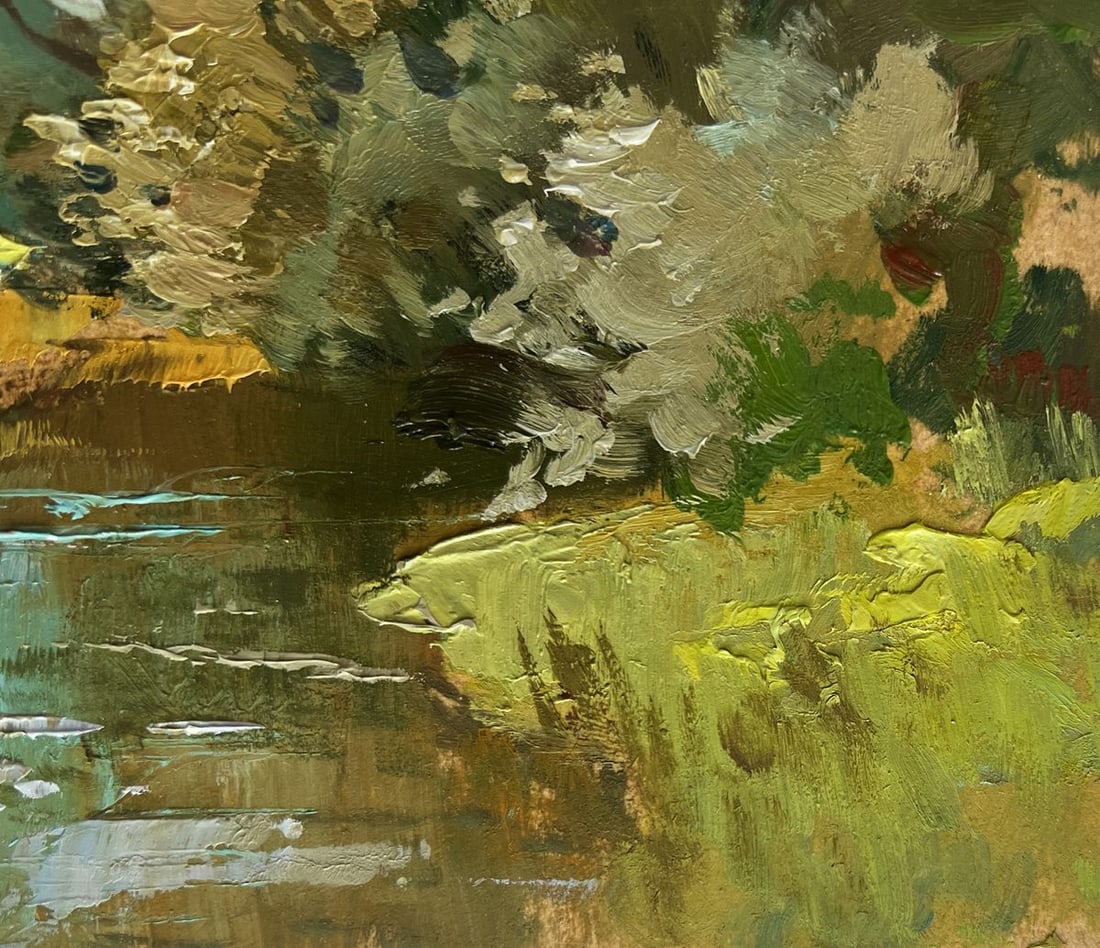 Oil painting River along the willow Yuriy Suprunchuk - 4