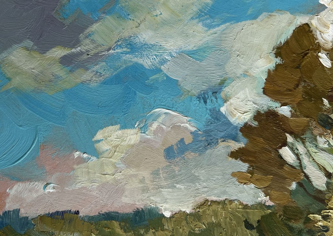 Oil painting River along the willow Yuriy Suprunchuk - 6