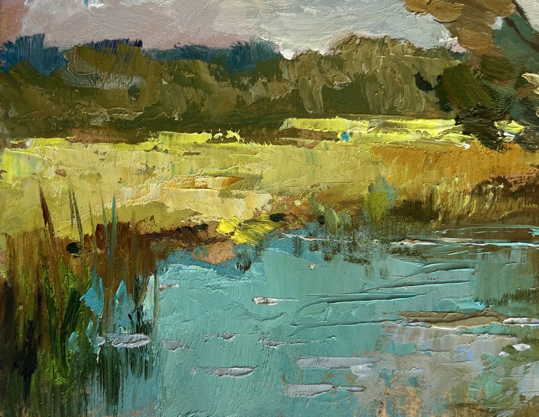Oil painting River along the willow Yuriy Suprunchuk - 7