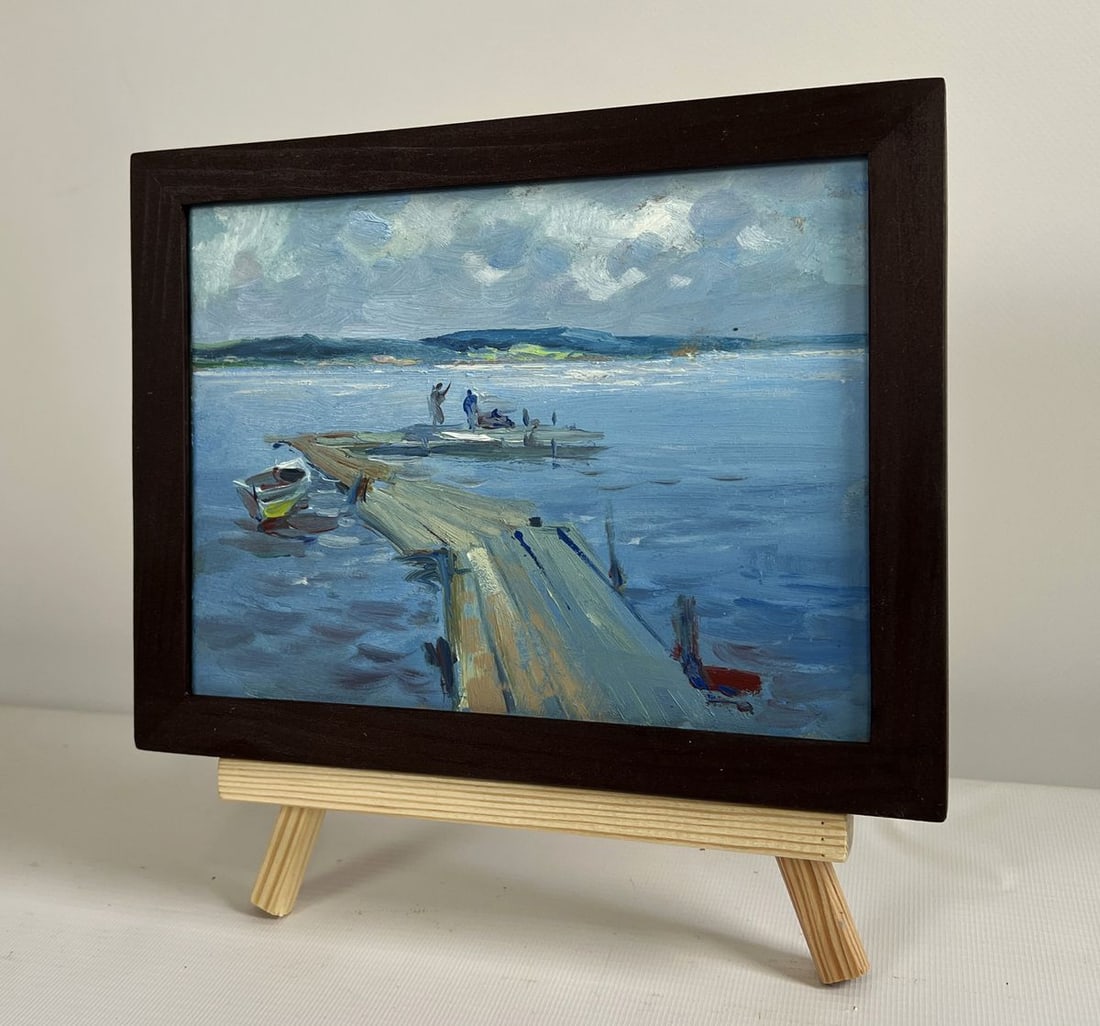 Oil painting Fishing on the ferry Yuriy Suprunchuk - 2