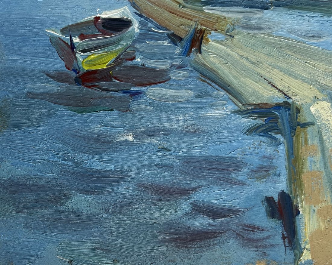 Oil painting Fishing on the ferry Yuriy Suprunchuk - 7