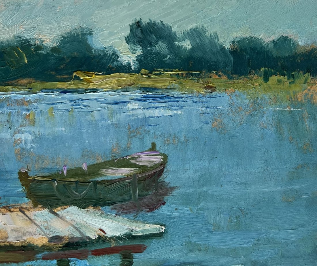 Oil painting Good fishing holiday Yuriy Suprunchuk - 5