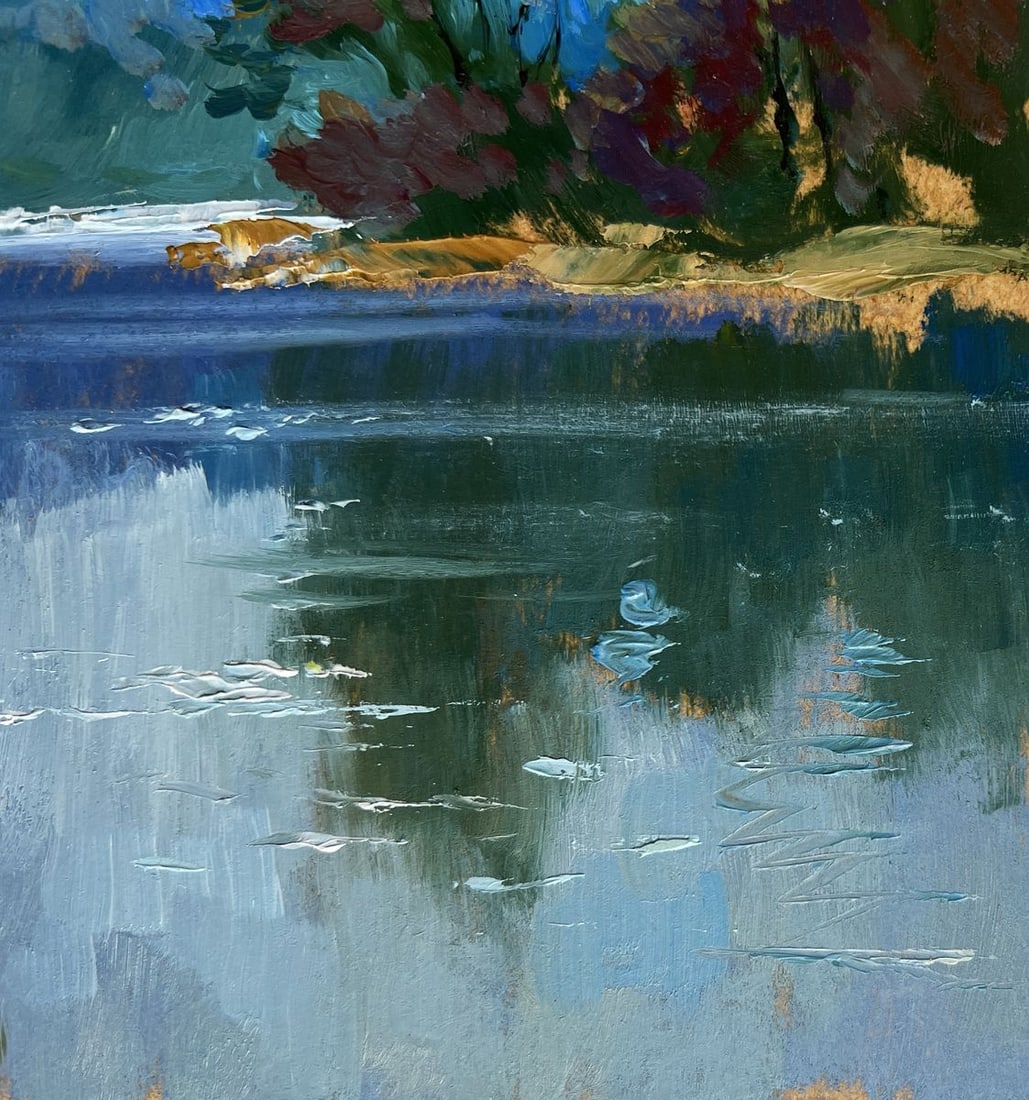 Oil painting By the evening in nature Yuriy Suprunchuk - 4