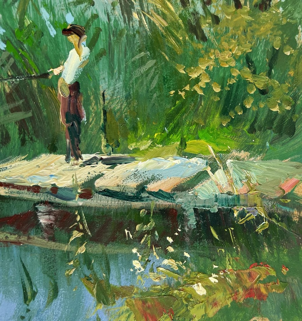 Oil painting Good fishing catch Yuriy Suprunchuk - 4