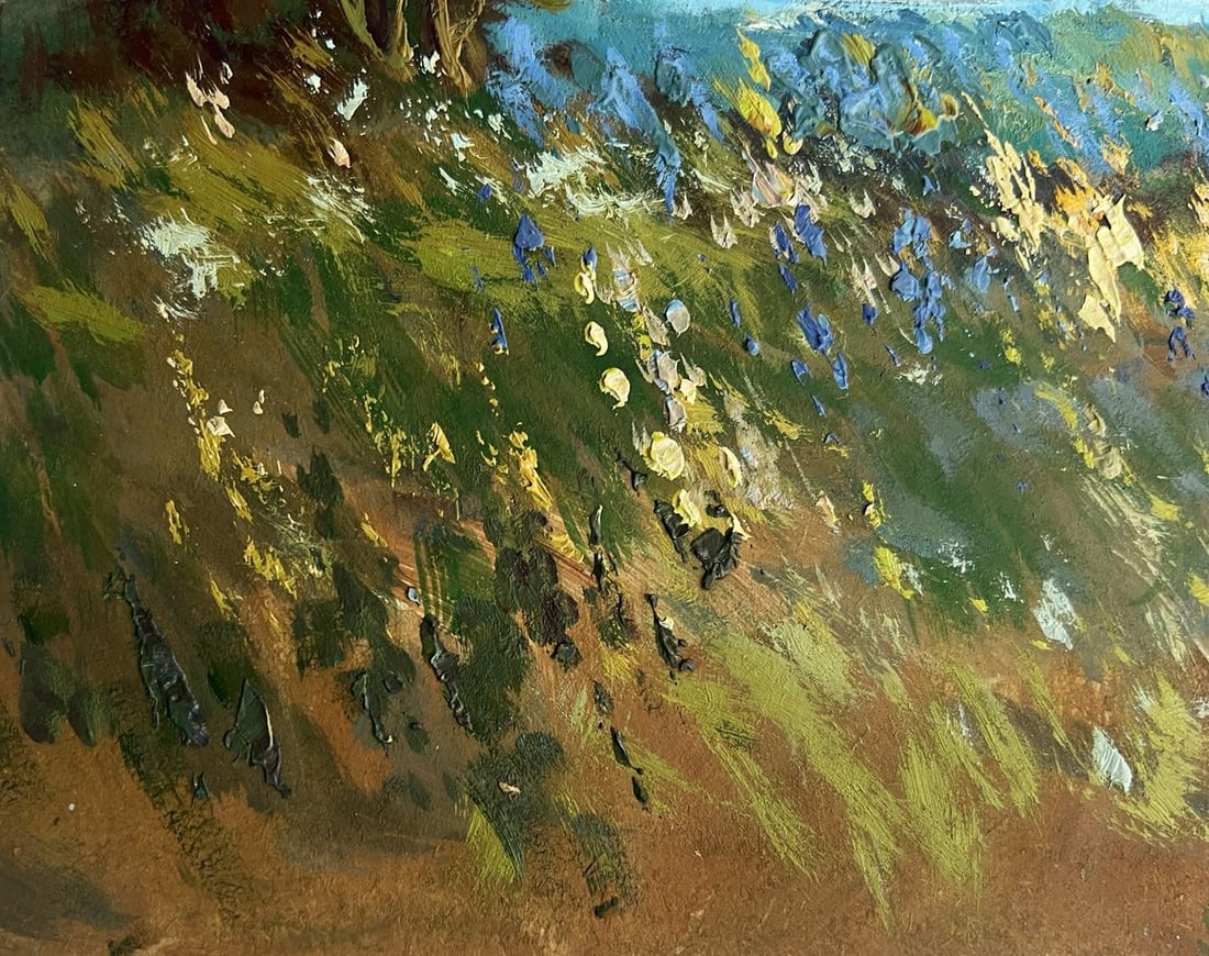 Oil painting Flower field and river Yuriy Suprunchuk - 7