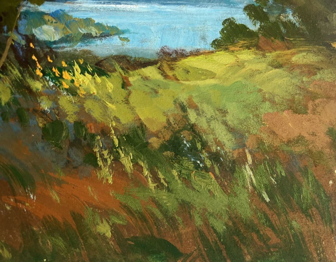 Oil painting Flower field and river Yuriy Suprunchuk - 9