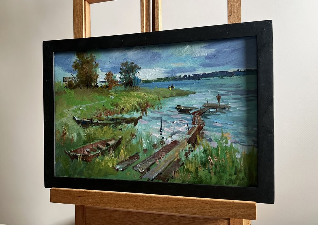 Oil painting River melancholy Yuriy Suprunchuk - 2