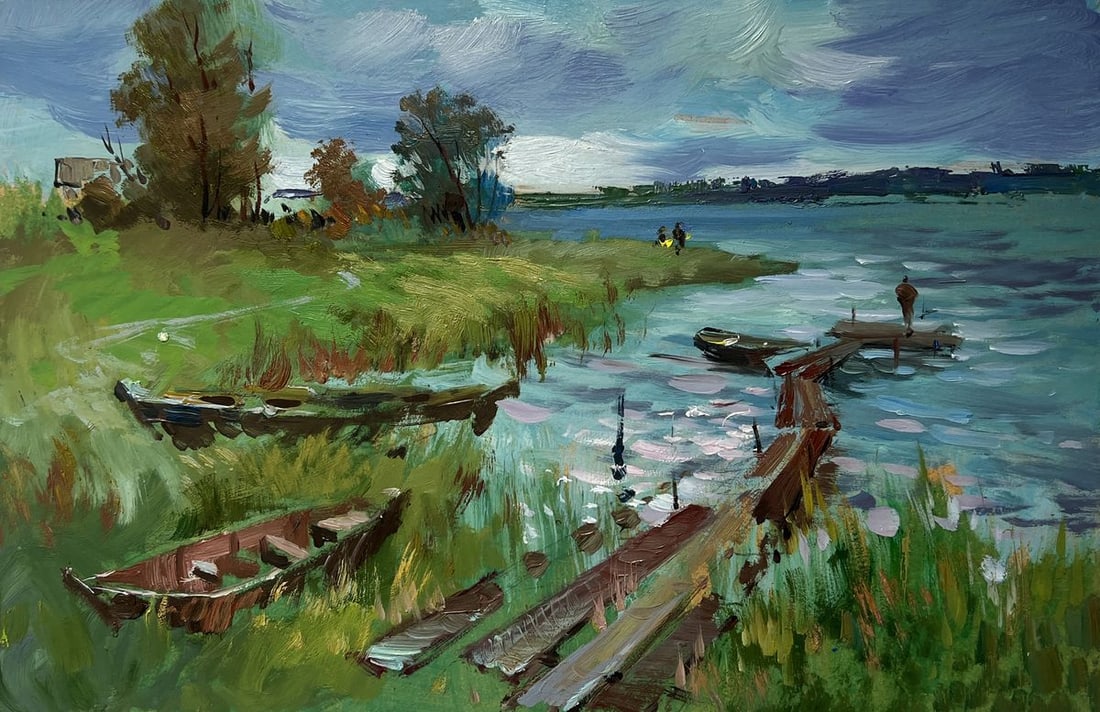 Oil painting River melancholy Yuriy Suprunchuk - 3