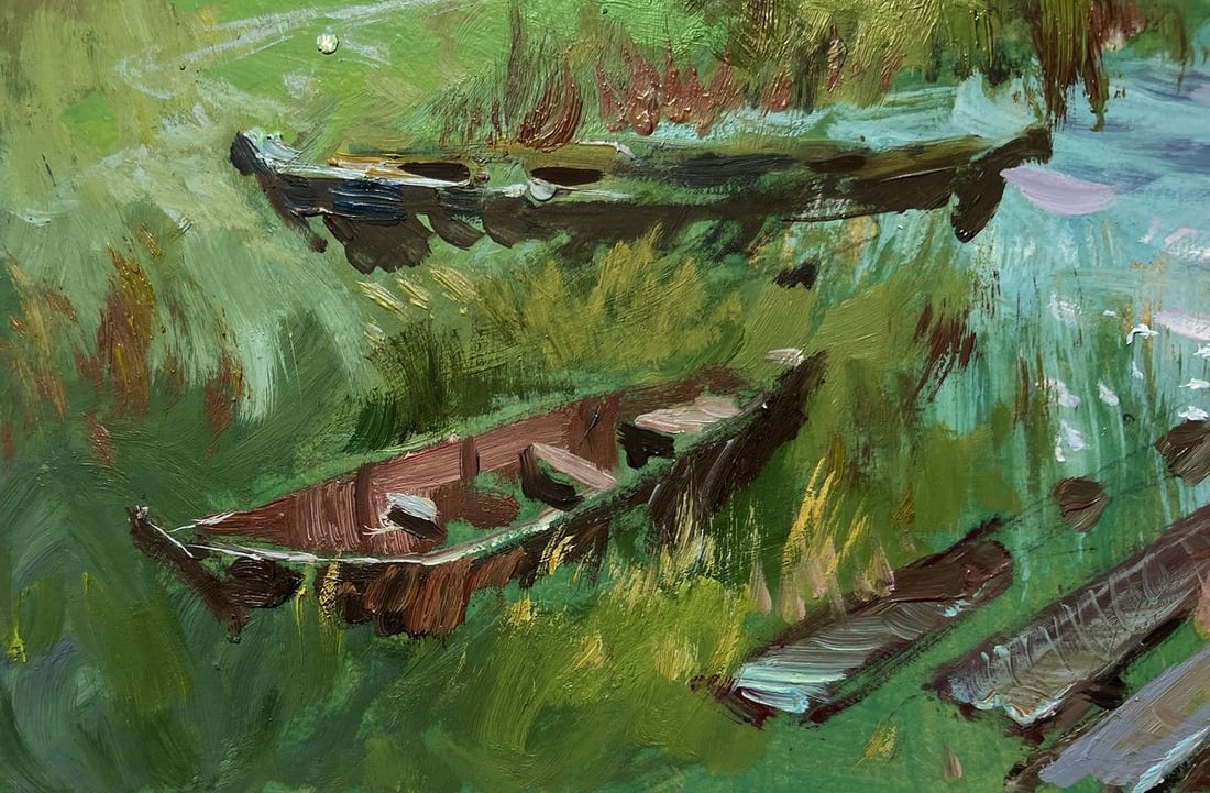 Oil painting River melancholy Yuriy Suprunchuk - 4